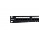 Phasak Patch panel 19'' 24P Cat.6 UTP RJ45 DUAL 1U + Organizador - PU 2424