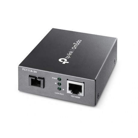 TP-LINK - TP-Link Omada FC111A-20 convertidor de medio 100 Mbit/s Monomodo Negro - FC111A-20
