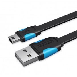 Vention Cable USB 2.0 VAS-A14-B050/ Mini USB Macho - USB Macho/ 50cm/ Azul y Negro
