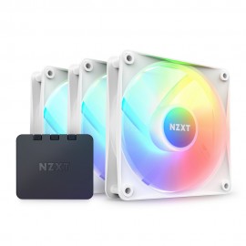 NZXT - NZXT F120 Core RGB Carcasa del ordenador Ventilador 12 cm Blanco 3 pieza(s) - rf-c12tf-w1