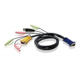 ATEN - Aten 2L5302U 1.8m Negro cable para video, teclado y ratón (kvm) - 2L5302U