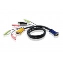 ATEN - Aten 2L5302U 1.8m Negro cable para video, teclado y ratón (kvm) - 2L5302U