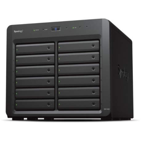 SYNOLOGY - Synology DX1222 caja para disco duro externo Carcasa de disco duro/SSD Negro 2.5/3.5'' - dx1222