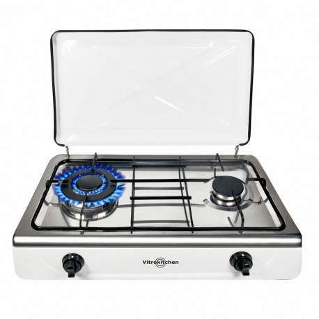 Vitrokitchen 252BB hobs Blanco Encimera Encimera de gas 2 zona(s)