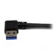 StarTech.com Cable 1m USB 3.0 Super Speed USB B Macho a USB A Macho Acodado en Ángulo a la Derecha - Negro USB3SAB1MRA
