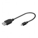 Wentronic USB-Hembra a MicroUSB-Macho 2.0 0.2m - Cable USB