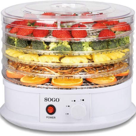 Sogo DAL-SS-10460 deshidratador de alimentos Blanco 250 W