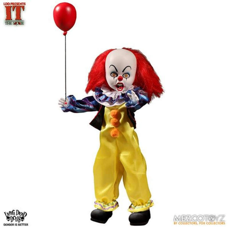 Mezco Living Dead Dolls IT Pennywise Clown - 10 Inch Tall Collectible Figure Standard Version