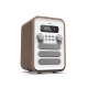 Denver DAB-48WHITE radio Personal Digital Blanco, Madera