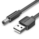 VENTION - Vention Cable Alimentación CEYBF/ USB-A Macho - DC 5.5mm/ 1m/ Negro - CEYBF