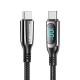 VENTION - Vention Cable USB 2.0 Tipo-C 5A 100W TAYBAV/ USB Tipo-C Macho - USB Tipo-C Macho/ 1.2m/ con Pantalla - TAYBAV
