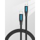VENTION - Vention Cable USB 2.0 Tipo-C COVBH/ USB Tipo-C Macho - MicroUSB Macho/ 2m/ Negro - COVBH