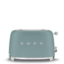 SMEG - Tostadora 2x2, 50' Style, Verde Esmeralda Mate - TSF01EGMEU