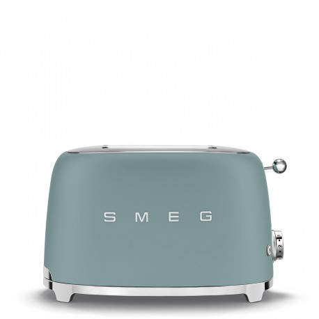 SMEG - Tostadora 2x2, 50' Style, Verde Esmeralda Mate - TSF01EGMEU