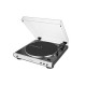AUDIO-TECHNICA - Audio-Technica AT-LP60XBT Tocadiscos de tracción por correa Blanco - ATLP60XBTWH