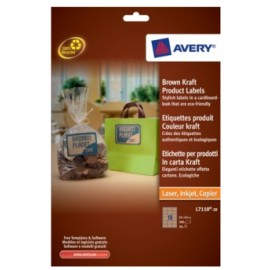 Avery Brown Kraft Product Labels Marrón