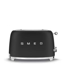 SMEG - TSF01BLMEU tostadora 6 2 rebanada(s) 950 W Negro, Acero inoxidable - TSF01BLMEU