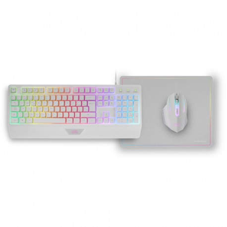 KIT COMBO PACK 3EN1 RGB MCP124 BLANCO MARS GAMING