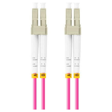 Lanberg FO-LULU-MD41-0005-VT Cable de fibra óptica e InfiniBand 0,5 m LC Púrpura