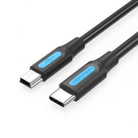 Vention Cable USB 2.0 Tipo-C COWBF/ USB Tipo-C Macho - MiniUSB Macho/ 1m/ Negro
