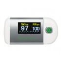 Medisana PM 100 monitor de ritmo cardiaco Dedo Plata, Blanco