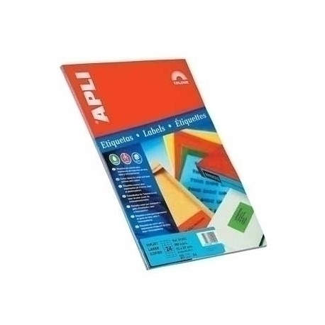 APLI Self-adhesive labels 210 x 297mm Blue etiqueta autoadhesiva Azul 20 pieza(s)