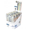MILAN BOLÍGRAFO P1 SILVER 4 COLORES EXPOSITOR -14U-