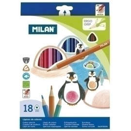 LAPICES COLOR MILAN ERGO GRIP Est. 18