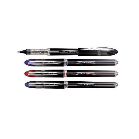 UNI-BALL - UB-205 Vision Elite Negro, Cromo, Rojo