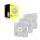 Corsair RS120 Carcasa del ordenador Ventilador 12 cm Blanco 3 pieza(s)
