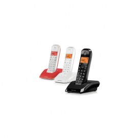 Motorola S12 Teléfono DECT Identificador de llamadas Negro, Blanco