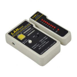 TESTEADOR PARA CABLE RJ11 RJ12 RJ45, COAXIAL