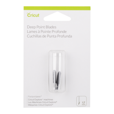 Cricut PC2003535 Set de 2 Lames Coupe Profonde, Plastique, Multicolore, 12 x 8 x 2 cm