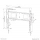 Neomounts soporte de pared para televisor de gran peso