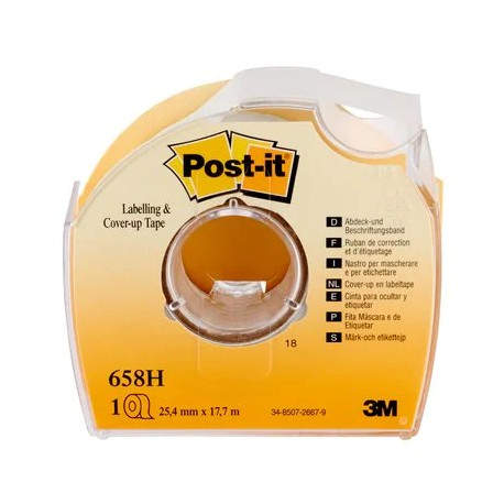 Post-It 7100222076 17,7 m Cinta de pintor Apto para uso en interior Blanco