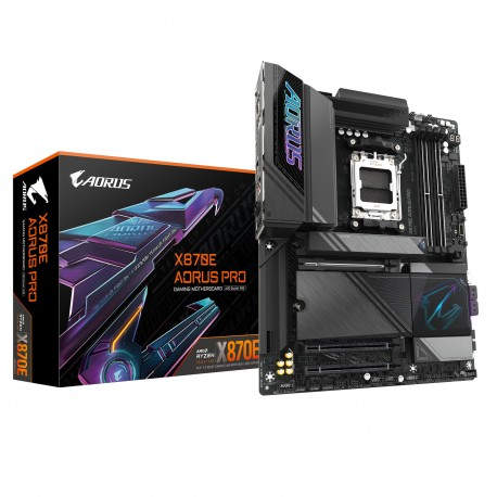 GIGABYTE Placa base X870E AORUS PRO - Compatible con CPUs AMD Ryzen 9000