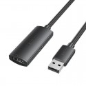 CABLE ALARGADOR USB 2.0 M/H 5 M NEGRO VENTION