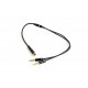 Gembird !Adapter audio stereo 3.5mm mini Jack/4PIN/ cable de audio 0,2 m 3,5mm 2 x 3,5mm Negro