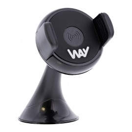 WAY- Soporte de coche con carga inalambrica de 10w