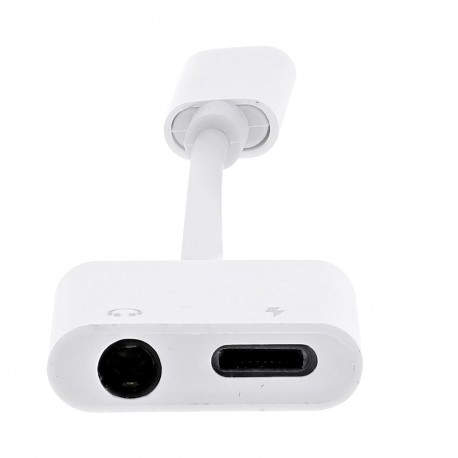 WAY - Lightning to Jack 3.5mm + female Lightning port adaptor -