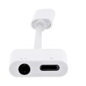 WAY - Lightning to Jack 3.5mm + female Lightning port adaptor -
