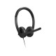 Lenovo 4XD1P83425 auricular y casco Auriculares Alámbrico Diadema Llamadas/Música USB tipo A Negro