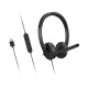 Lenovo 4XD1P83425 auricular y casco Auriculares Alámbrico Diadema Llamadas/Música USB tipo A Negro