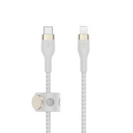 Belkin CAA011BT3MWH cable USB 3 m USB C USB C/Lightning Blanco