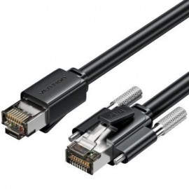 CABLE DE RED LATIGUILLO RJ45 CAT.6 SFTP AWG26 1 M NEGRO VENTION