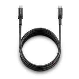 CABLE USB-C A USB-C 2 M KNOT 65W-2 NEGRO NGS