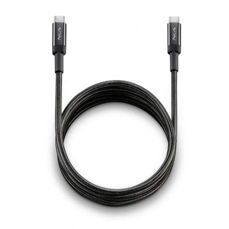 CABLE USB-C A USB-C 2 M KNOT 65W-2 NEGRO NGS