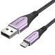 CABLE USB 2.0 A MICRO USB M-M 2 M PURPURA VENTION