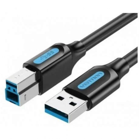 CABLE USB 3.0 TIPO-B/M A USB-A/M 0.5 M NEGRO VENTION
