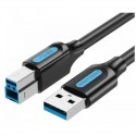 CABLE USB 3.0 TIPO-B/M A USB-A/M 0.5 M NEGRO VENTION